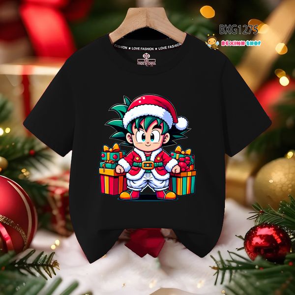 Áo thun Cotton Noel dễ thương cho bé trai & bé gái mùa Giáng Sinh BXG1270