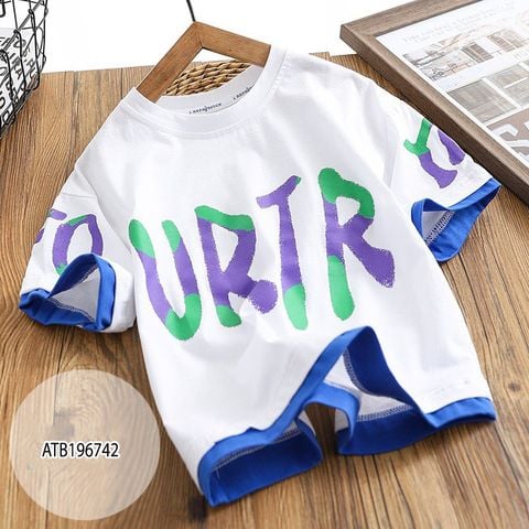 [XẢ KHO] Áo PHỐI LAI in chữ URL dễ thương cho bé trai ATB196741