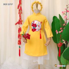 [XẢ KHO] Áo dài cách tân thêu HOA dễ thương cho bé gái (KHÔNG KÈM MẤN) BGB120706