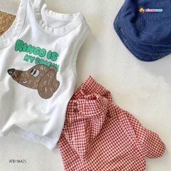 [XẢ KHO] Áo sát nách in cún dễ thương cho bé trai ATB196425