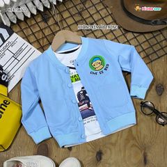 Áo khoát da cá LOVE IS RED dễ thương cho bé KTB196503