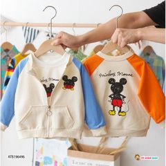 Áo khoát phối màu MICKEY dễ thương cho bé ATB196494