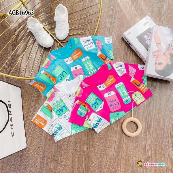 [XẢ KHO] Áo croptop in Tag dễ thương cho bé gái AGB16963