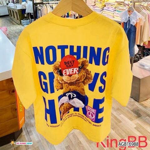 [XẢ KHO] thun in gấu chữ dễ thương cho bé gái AGB16987