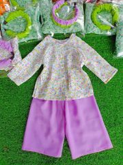 Bộ bà ba kèm băng đô dễ thương cho bé gái BGB123099