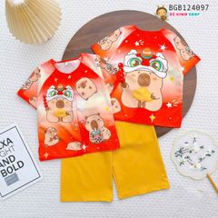 Bà ba lụa họa tiết hoạt hình dễ thương cho bé gái BGB124097