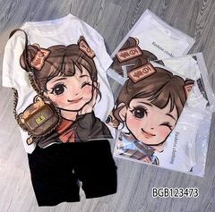 [XẢ KHO] Bộ lửng in 3D dễ thương cho bé gái BGB123472