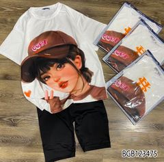 [XẢ KHO] Bộ lửng in 3D dễ thương cho bé gái BGB123472