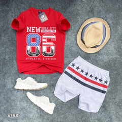 [XẢ KHO] Bộ thun thể thao số 86 dễ thương cho bé trai BTB27335