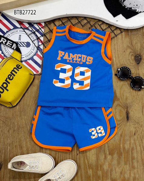 [XẢ KHO] Bộ ba lỗ thể thao 39 dễ thương cho bé trai BTB27721