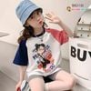 Bộ áo tay phối màu quần Legging Bé gái Trượt Ván BXG1150