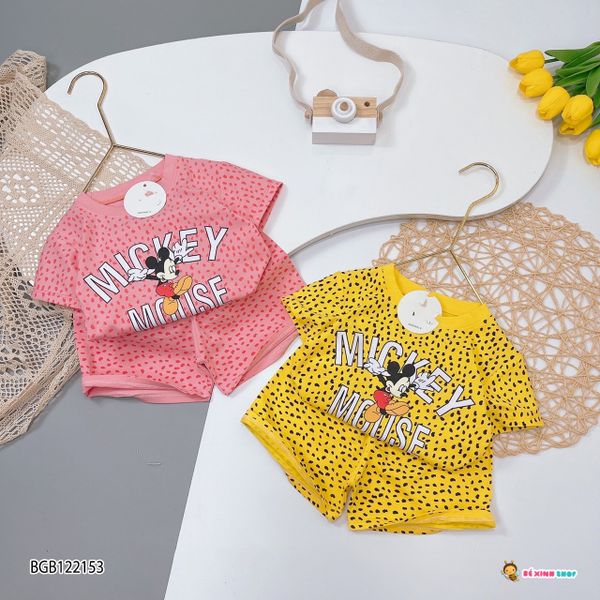 [XẢ KHO] Bộ beo Mickey dễ thương cho bé gái BGB122153