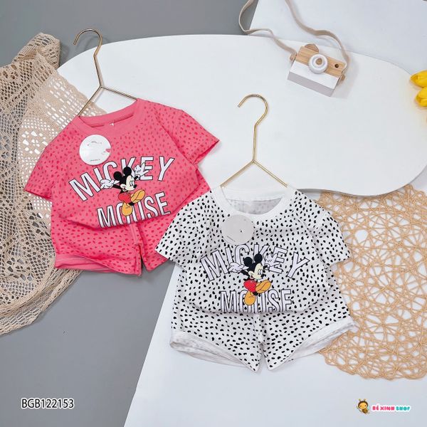 [XẢ KHO] Bộ beo Mickey dễ thương cho bé gái BGB122153