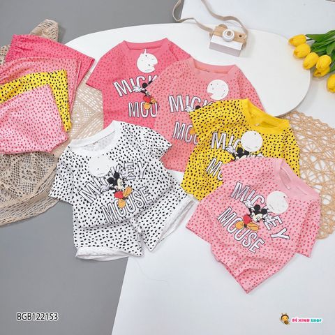 [XẢ KHO] Bộ beo Mickey dễ thương cho bé gái BGB122153