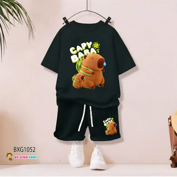 Bộ thun CapyBara dễ thương cho Mẹ & Bé Trai, Bé Gái BXG1050