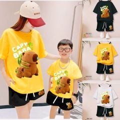 Bộ thun CapyBara dễ thương cho Mẹ & Bé Trai, Bé Gái BXG1050