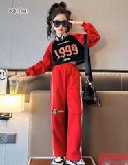 Bộ dài tay thể thao 1999 dễ thương cho bé gái ngày mưa BGB123680