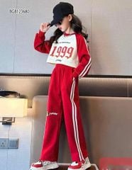 Bộ dài tay thể thao 1999 dễ thương cho bé gái ngày mưa BGB123680