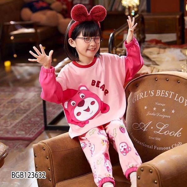 [XẢ KHO] Bộ dài tay mặc ngủ dễ thương cho bé gái BGB123632