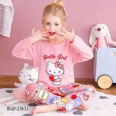 [XẢ KHO] Bộ dài tay mặc ngủ dễ thương cho bé gái BGB123632