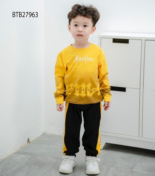 Bộ dài tay thu đông Fashion in loang dễ thương cho bé trai BTB27961