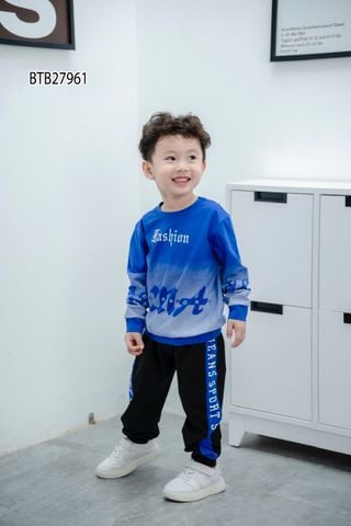 Bộ dài tay thu đông Fashion in loang dễ thương cho bé trai BTB27961