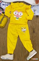 Bộ dài tay thu đông bé gái Mắt to dễ thương cho bé BGB122899