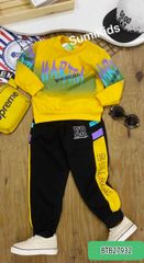 Bộ dài tay in loang thể thao dễ thương cho bé trai ngày Thu BTB27932