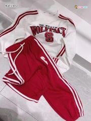 Bộ dài tay thể thao WOLFPACK dễ thương cho bé gái BGB123032