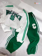 Bộ dài tay thể thao WOLFPACK dễ thương cho bé gái BGB123032