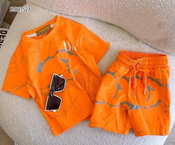 [XẢ KHO] Bộ thun hoạ tiết D.I.O.R dễ thương cho bé trai BTB27522