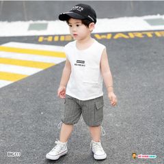 [XẢ KHO] Bộ sát nách đôi cánh dễ thương cho bé trai BXG111