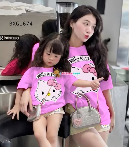 Bộ sort đùi in Hello Kitty dễ thương cho bé gái BXG1674