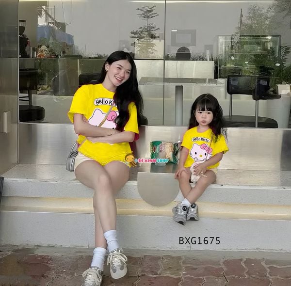 Bộ sort đùi in Hello Kitty dễ thương cho bé gái BXG1674