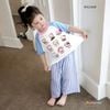 Bộ thun in Hình gắn đầu Hello Kitty quần caro dễ thương cho bé gái BXG1668