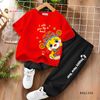 Bộ thun cotton quần jogger dễ thương cho bé trai BXG1354