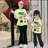 Bộ áo thun in Labubu quần ống LOE dễ thương cho bé gái BXG995