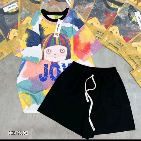 Bộ loang màu JOY dễ thương cho bé gái BGB123684