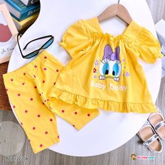 Bộ lửng chấm bi vịt DAISY dễ thương cho bé gái BGB122208