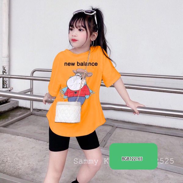 [XẢ KHO] Bộ lửng vạt bầu Hà Mã dễ thương cho bé gái BGB122165