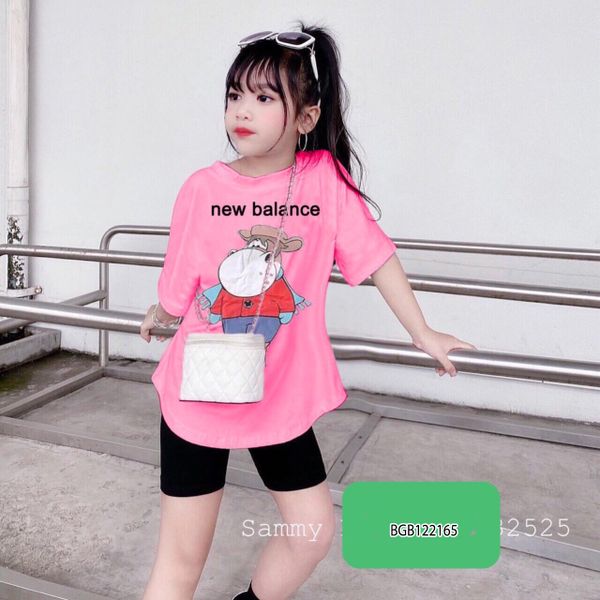 [XẢ KHO] Bộ lửng vạt bầu Hà Mã dễ thương cho bé gái BGB122165