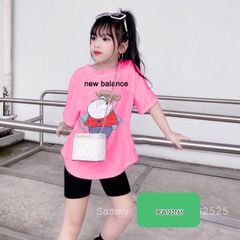 [XẢ KHO] Bộ lửng vạt bầu Hà Mã dễ thương cho bé gái BGB122165