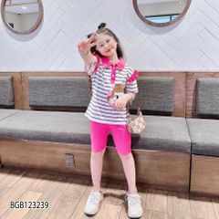 [XẢ KHO] Bộ lửng phối sọc bé gái dễ thương cho bé BGB123238