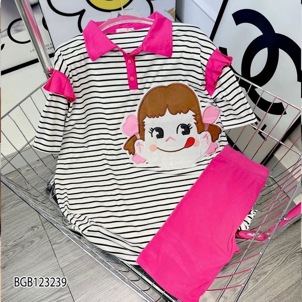 [XẢ KHO] Bộ lửng phối sọc bé gái dễ thương cho bé BGB123238