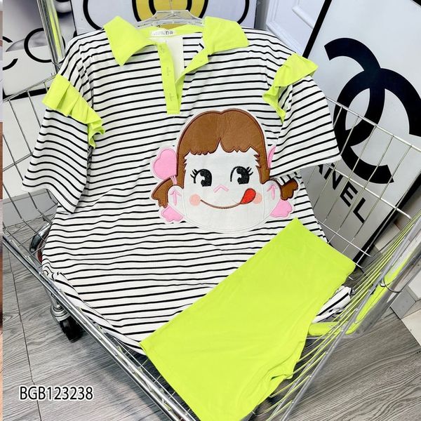 [XẢ KHO] Bộ lửng phối sọc bé gái dễ thương cho bé BGB123238