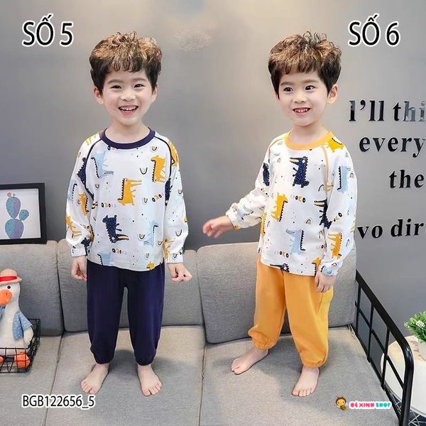 Bộ dài tay mặc nhà dễ thương cho bé trai & bé gái BGB122656