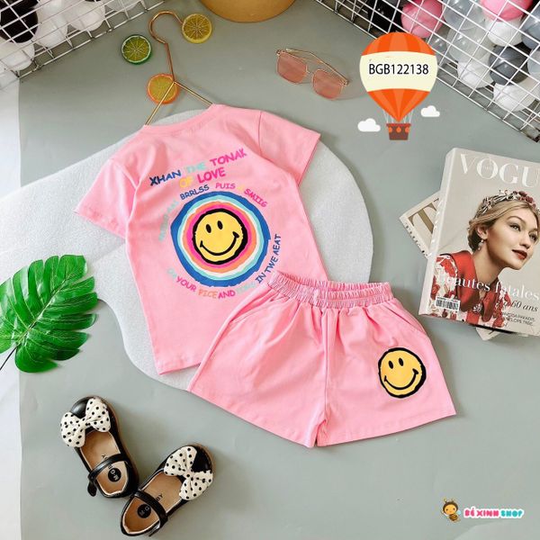 [XẢ KHO] Bộ mặt cười OF LOVE dễ thương cho bé gái BGB122137