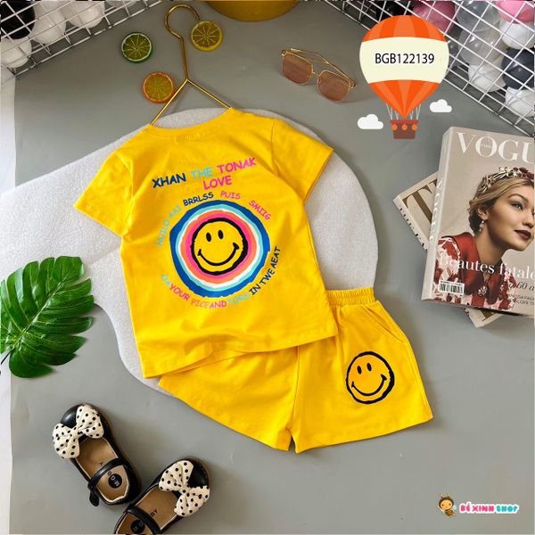 [XẢ KHO] Bộ mặt cười OF LOVE dễ thương cho bé gái BGB122137