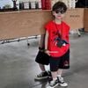 Bộ thun sát nách mùa hè Spider Man cực ngầu cho bé trai BXG1423