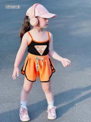 Bộ sort sát nách PRADA dễ thương cho bé gái BGB123462